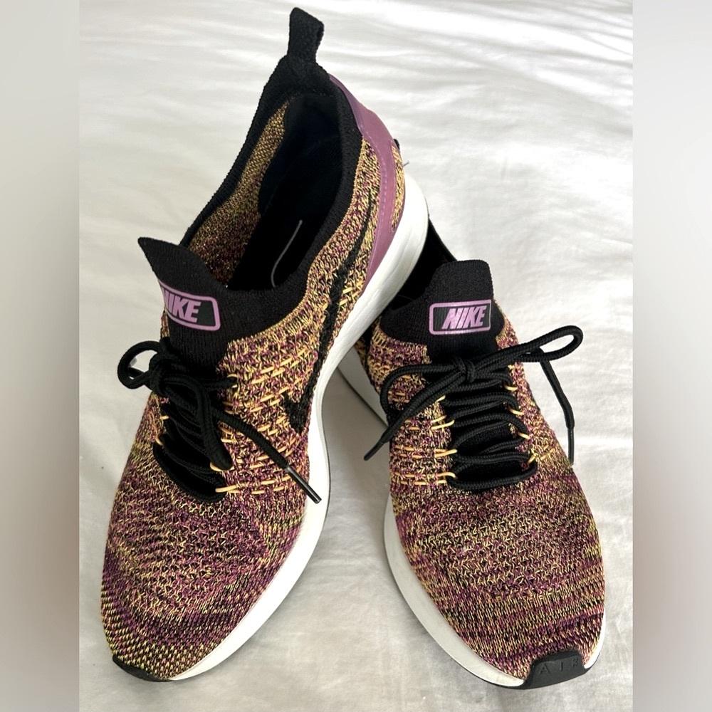 Nike Women’s Multicolor Knit Sneakers - Black & Pink Accents